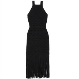 Sandro Black knitted dress